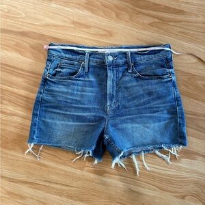 MOTHER Superior The Dutchie Cutoff Denim Shorts In Sacred - Sz 26